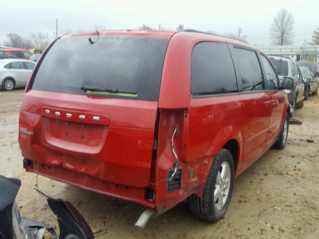 2C4RDGCGXCR210158 - 2012 DODGE GRAND CARA RED photo 4