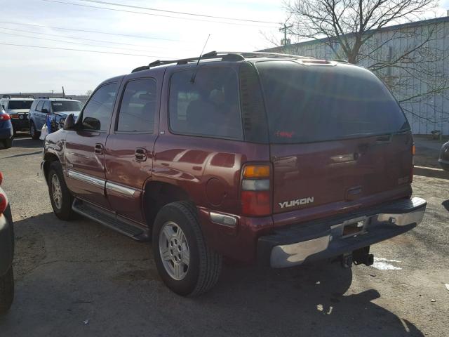 1GKEC13T91J188526 - 2001 GMC YUKON RED photo 3