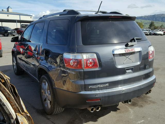 1GKKRRED8CJ286911 - 2012 GMC ACADIA SLT GRAY photo 3