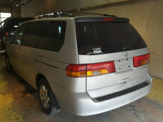 5FNRL18032B033166 - 2002 HONDA ODYSSEY EX SILVER photo 3