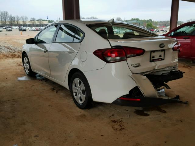 3KPFK4A76HE057006 - 2017 KIA FORTE LX WHITE photo 3