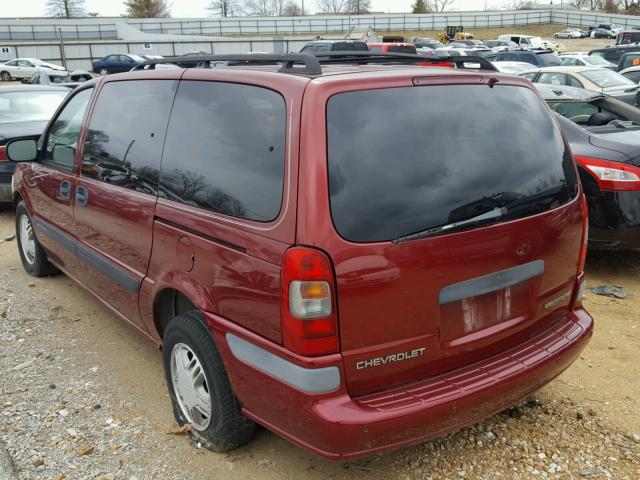 1GNDX03E82D118031 - 2002 CHEVROLET VENTURE BURGUNDY photo 3