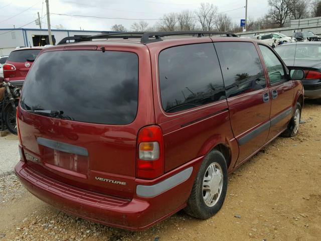 1GNDX03E82D118031 - 2002 CHEVROLET VENTURE BURGUNDY photo 4