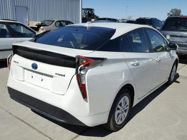 JTDKBRFU1G3005878 - 2016 TOYOTA PRIUS WHITE photo 4