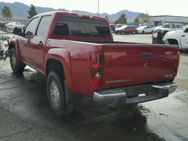 1GTDS136658138992 - 2005 GMC CANYON RED photo 3