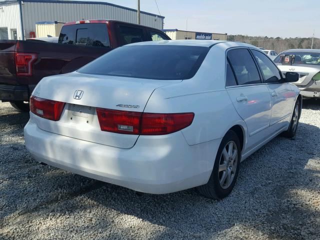 1HGCM66505A012949 - 2005 HONDA ACCORD EX WHITE photo 4