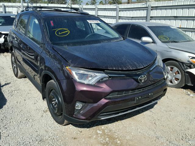 2T3WFREV0HW404506 - 2017 TOYOTA RAV4 XLE BURGUNDY photo 1