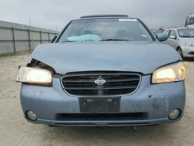 JN1CA31D61T611084 - 2001 NISSAN MAXIMA GXE BLUE photo 9