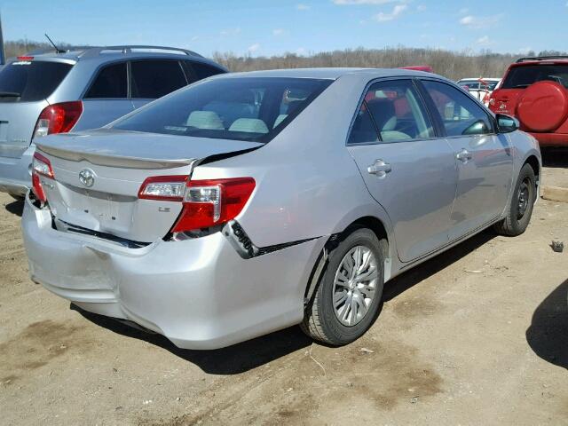 4T1BF1FK9EU417313 - 2014 TOYOTA CAMRY L SILVER photo 4