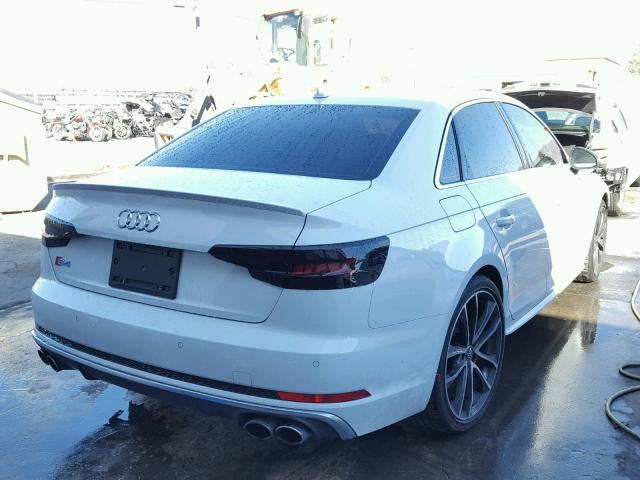 WAUB4AF47JA059083 - 2018 AUDI S4 PREMIUM WHITE photo 4