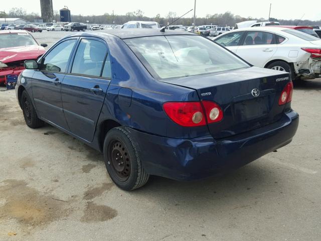 JTDBR32E670108528 - 2007 TOYOTA COROLLA CE BLUE photo 3