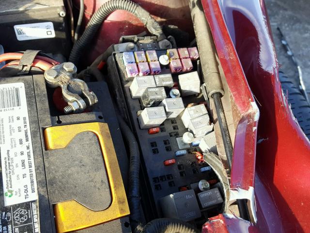 1G1ZC5E16BF339710 - 2011 CHEVROLET MALIBU 1LT 勃艮第红 照片 9