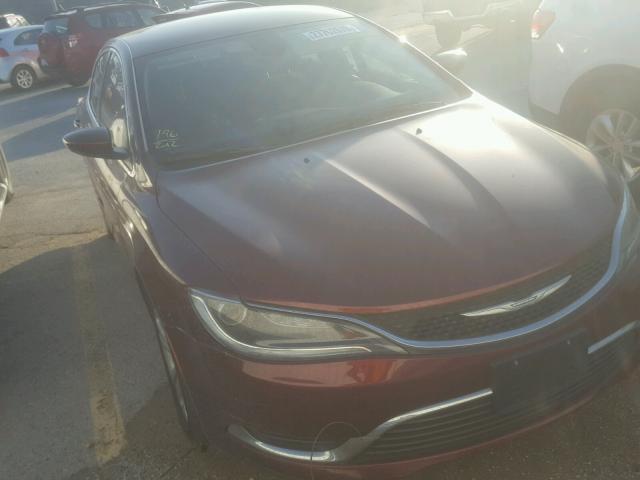 1C3CCCAB8FN651544 - 2015 CHRYSLER 200 LIMITE MAROON photo 1