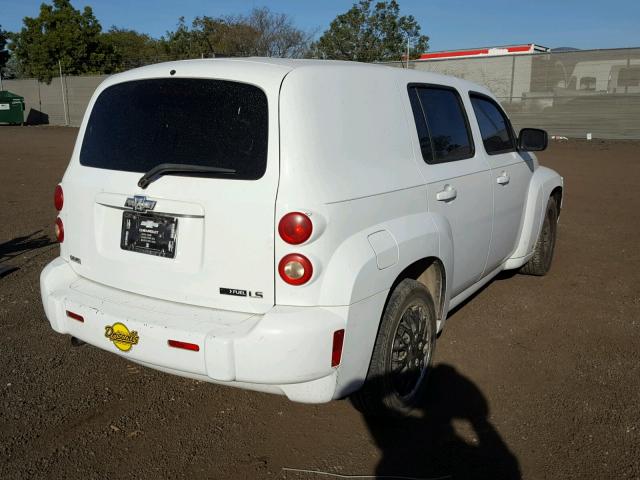 3GNCA13B29S507668 - 2009 CHEVROLET HHR LS WHITE photo 4