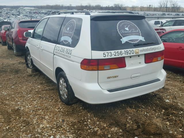 5FNRL18952B029974 - 2002 HONDA ODYSSEY EX WHITE photo 3