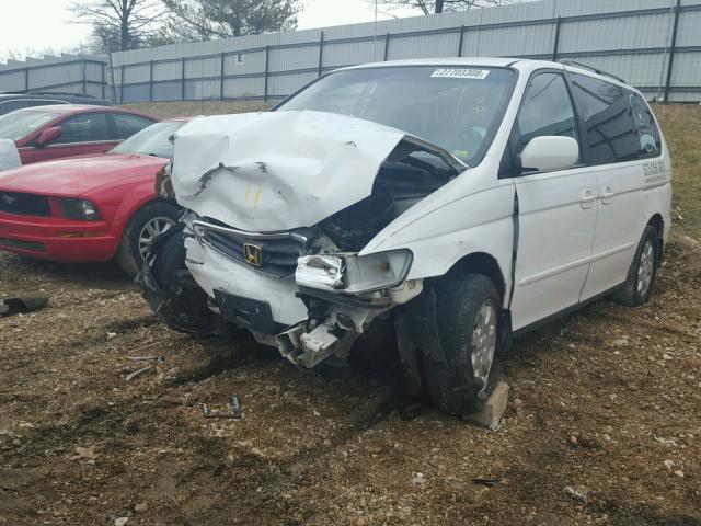 5FNRL18952B029974 - 2002 HONDA ODYSSEY EX WHITE photo 9