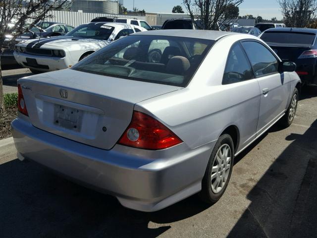 1HGEM22675L063868 - 2005 HONDA CIVIC LX SILVER photo 4