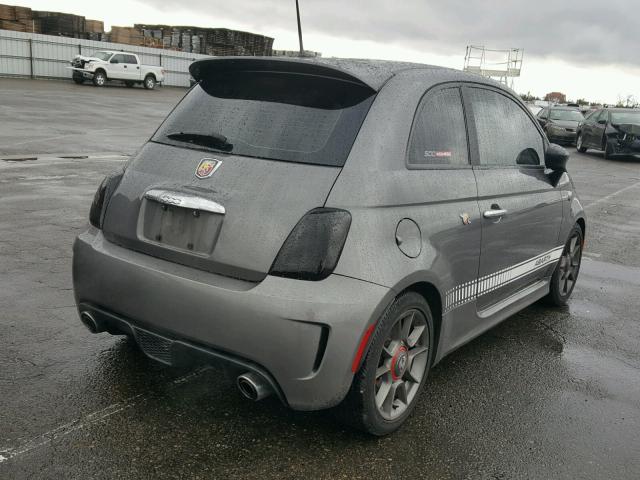 3C3CFFFHXCT385896 - 2012 FIAT 500 ABARTH CHARCOAL photo 4