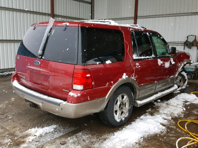 1FMFU18L74LB04536 - 2004 FORD EXPEDITION RED photo 4