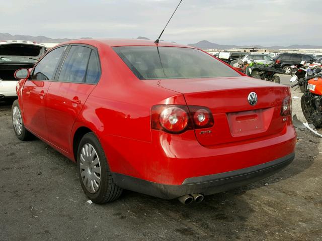 3VWJM71K09M042130 - 2009 VOLKSWAGEN JETTA S RED photo 3