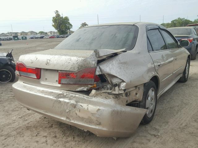 1HGCG16542A064588 - 2002 HONDA ACCORD EX BEIGE photo 4