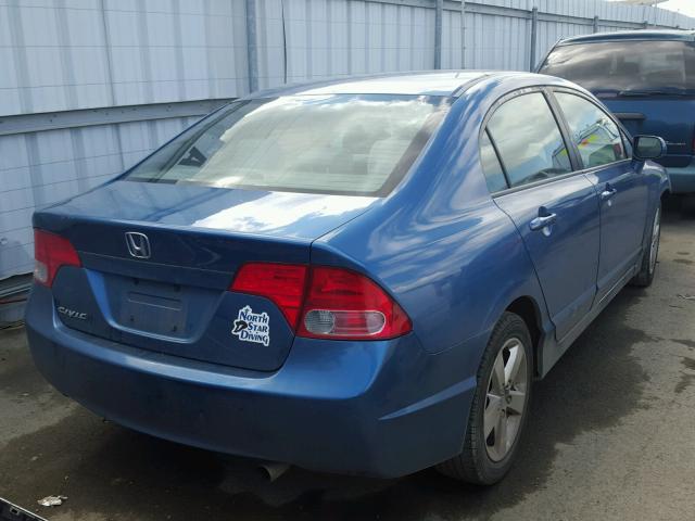 1HGFA16868L013941 - 2008 HONDA CIVIC EX 蓝色 照片 4