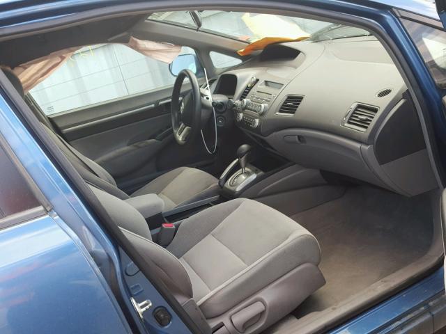 1HGFA16868L013941 - 2008 HONDA CIVIC EX BLUE photo 5