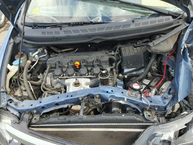 1HGFA16868L013941 - 2008 HONDA CIVIC EX BLUE photo 7