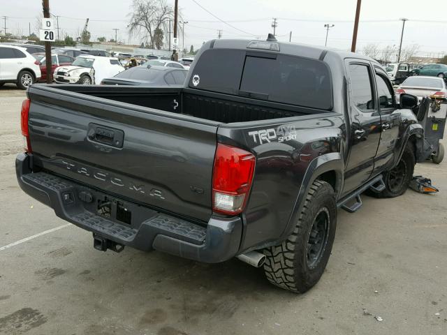 3TMCZ5AN6HM075014 - 2017 TOYOTA TACOMA DOU GRAY photo 4