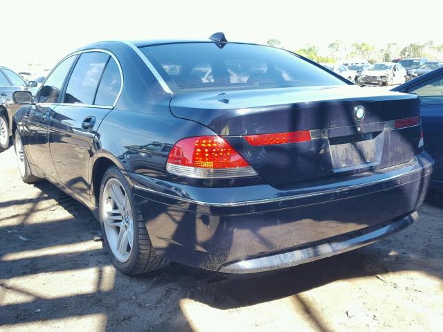 WBAGN63443DR18751 - 2003 BMW 745 LI BLUE photo 3