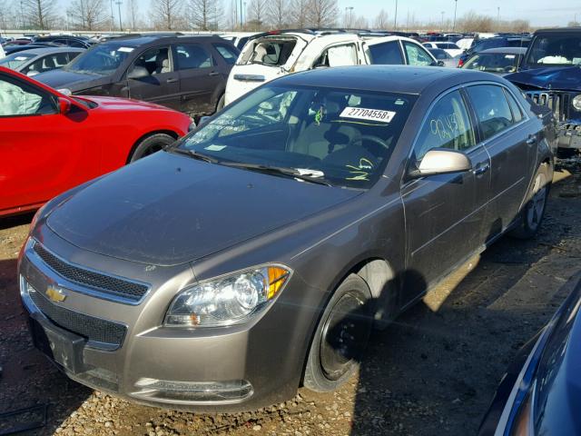 1G1ZC5E08CF158052 - 2012 CHEVROLET MALIBU 1LT BROWN photo 2