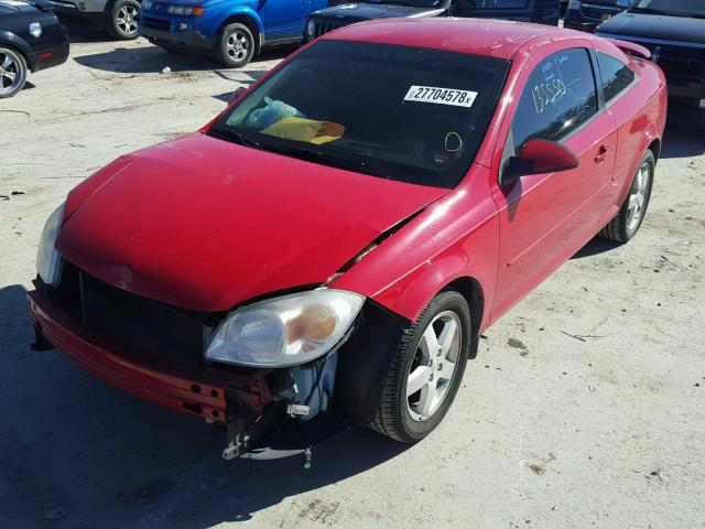 1G1AL12F857632559 - 2005 CHEVROLET COBALT LS RED photo 2