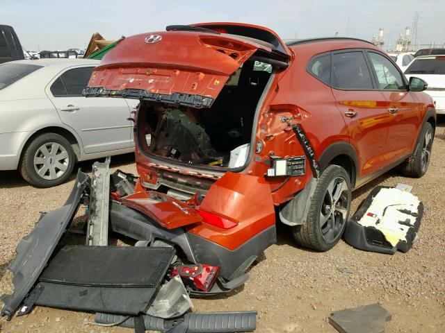 KM8J33A26GU094512 - 2016 HYUNDAI TUCSON LIM ORANGE photo 4