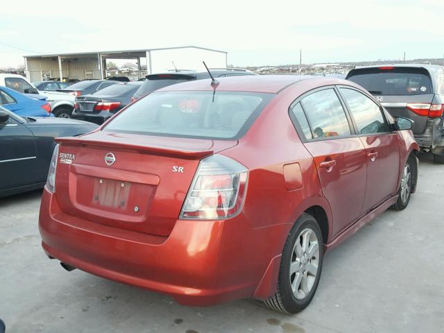 3N1AB6AP0BL653868 - 2011 NISSAN SENTRA 2.0 RED photo 4