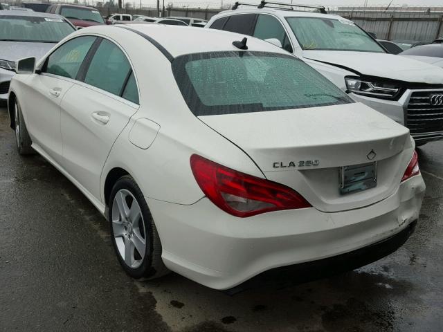 WDDSJ4EB9HN466277 - 2017 MERCEDES-BENZ CLA 250 WHITE photo 3