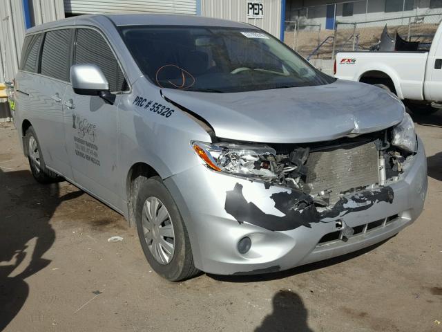 JN8AE2KP7F9126358 - 2015 NISSAN QUEST S SILVER photo 1