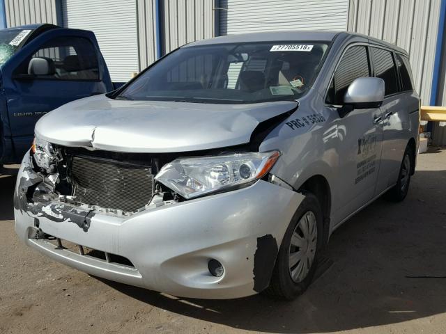 JN8AE2KP7F9126358 - 2015 NISSAN QUEST S SILVER photo 2