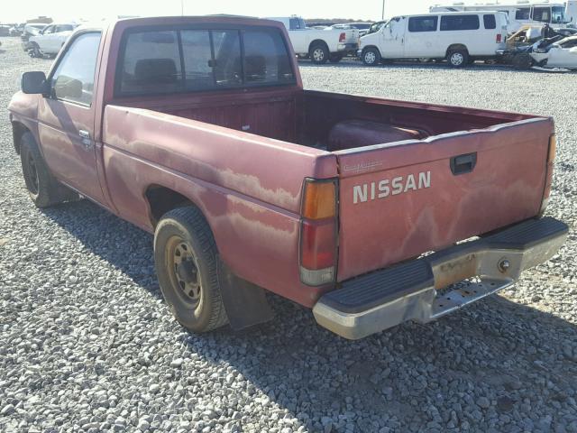 1N6SD11S6MC414677 - 1991 NISSAN TRUCK SHOR RED photo 3