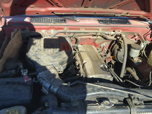 1N6SD11S6MC414677 - 1991 NISSAN TRUCK SHOR RED photo 7