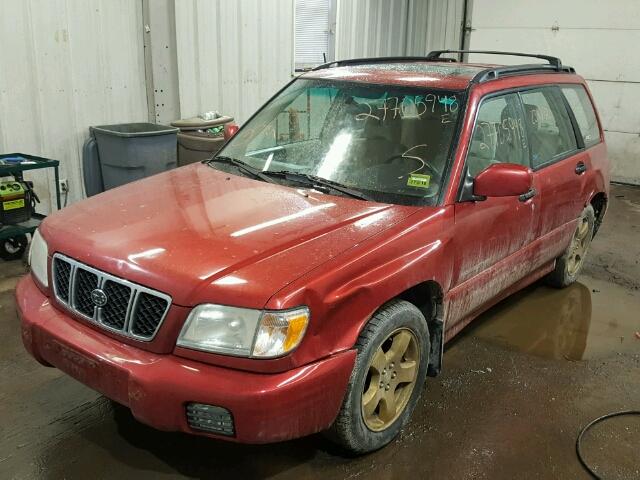 JF1SF65611H732637 - 2001 SUBARU FORESTER S Qırmızı foto 2