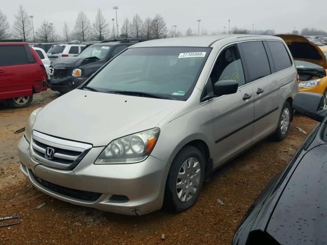 5FNRL38276B066805 - 2006 HONDA ODYSSEY LX SILVER photo 2