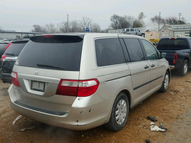 5FNRL38276B066805 - 2006 HONDA ODYSSEY LX SILVER photo 4