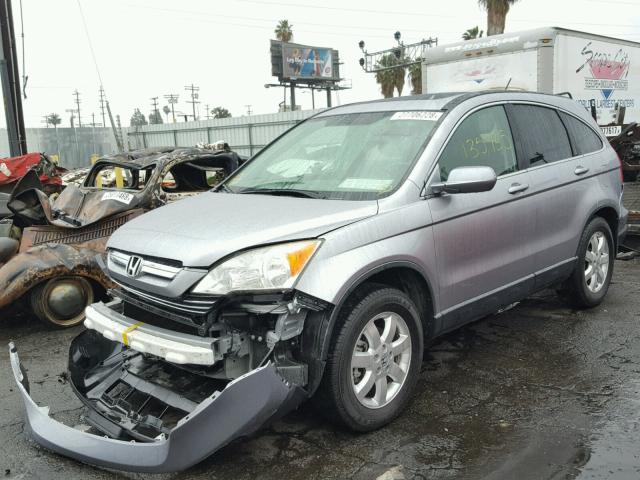 JHLRE387X7C075084 - 2007 HONDA CR-V EXL SILVER photo 2