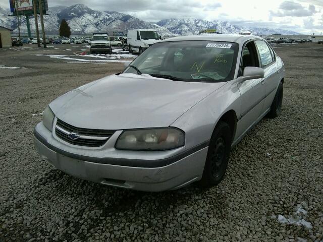 2G1WF52E029177731 - 2002 CHEVROLET IMPALA SILVER photo 2