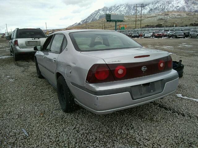 2G1WF52E029177731 - 2002 CHEVROLET IMPALA SILVER photo 3