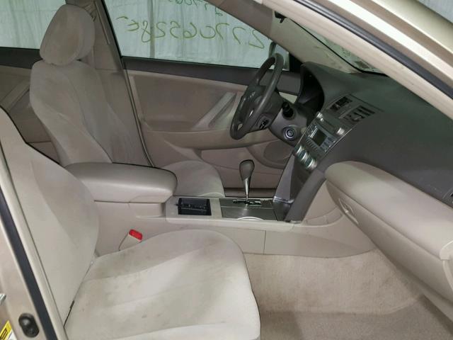 4T1BE46K49U306789 - 2009 TOYOTA CAMRY BASE GOLD photo 5