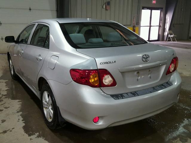 1NXBU4EEXAZ189173 - 2010 TOYOTA COROLLA BA SILVER photo 3