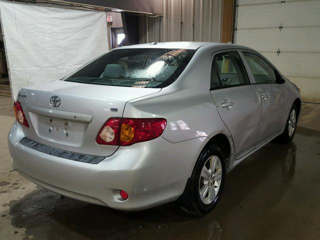 1NXBU4EEXAZ189173 - 2010 TOYOTA COROLLA BA SILVER photo 4