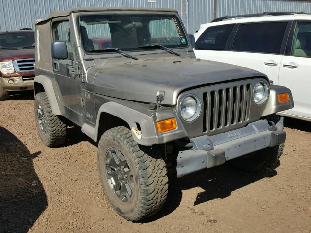 1J4FA39S35P331306 - 2005 JEEP WRANGLER X GOLD photo 1