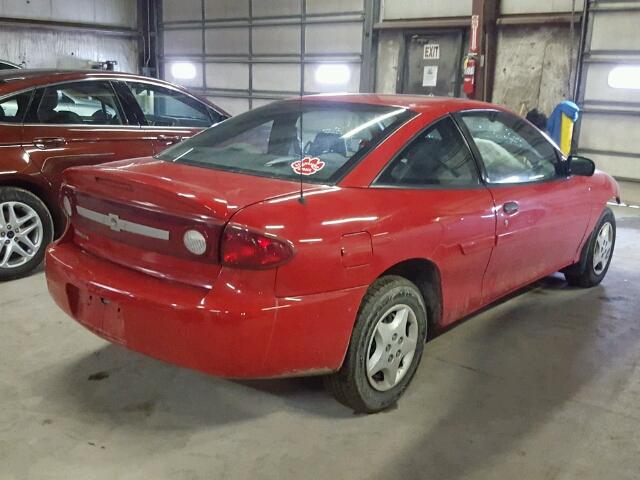 1G1JC12F137139643 - 2003 CHEVROLET CAVALIER RED photo 4